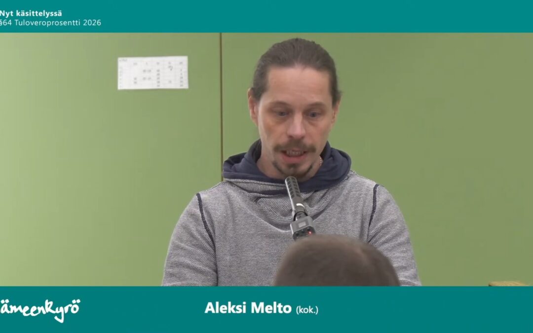 Valtuustopuhe, §64 Tuloveroprosentti, Hämeenkyrö 10.11.2025